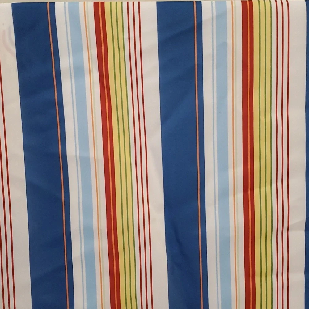 Navy Red White Stripe Tablecloth
